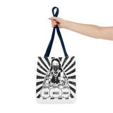 Iconic Madonna Tote Bag — 'God Money Power' Graphic All-Over Print