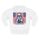 Patriotic 'God Money Power' Hoodie — Americana Flag Graphic Fleece Hoodie