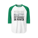 Unisex Three-Quarter Sleeve Raglan Shirt