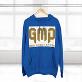 GMP Hoodie — "God Money Power" Bold Gold Graphic Fleece Pullover
