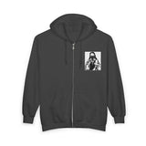 Jesus with Bandana Zip Hoodie – Streetwear Religious Graphic Full-Zip