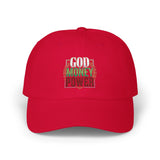 God Money Power- Dad Cap — Embroidered Fist Hat