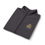 God Money Power-Men's Soft Shell Vest — Yellow Bee Splash Chest Logo, Lightweight Outdoor Layer
