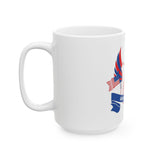 God Money Power Ceramic Mug — Patriotic Religious Graphic Coffee Cup (11oz/15oz)