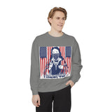 God Money Power Sweatshirt — Patriotic Bandana Graphic Crewneck