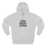 God Money Power Hoodie — Graphic Faith & Hustle Pullover