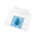 God Money Power Hoodie — Streetwear Graphic Religious Slogan Pullover