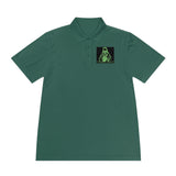 Religious Streetwear Polo — 'God Money Power' Neon Graphic