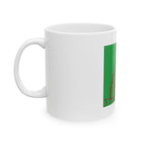 Religious Icon Bandana Mug — "God Money Power" Ceramic Coffee Cup (11oz, 15oz)