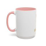 Accent Coffee Mug — "God Money Power" Crown & Wealth Icon Ceramic Mug (11/15oz)