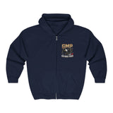 God Money Power (GMP) Zip Hoodie — Vintage Eagle Graphic