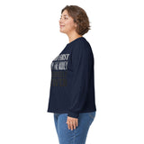 Long Sleeve Tee — "Put God First, Hustle for the Money, Put Yourself in Power" Inspirational Faith & Hustle Top