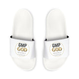 Men's Slide Sandals — GMP God Monochrome Logo Removable-Strap Slides