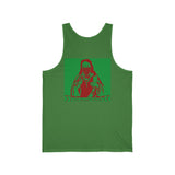 Religious Street Art Tank — Red & Green Madonna Graphic Tank Top