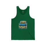 God Money Power Tank Top — Bold Graphic Faith & Hustle Sleeveless Tee