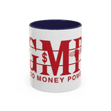 Accent Coffee Mug — G.M.P. (Good Money Power) Red Logo Ceramic Mug