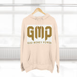 GMP Hoodie — "God Money Power" Bold Gold Graphic Fleece Pullover