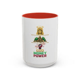 God Money Power Accent Coffee Mug – Inspirational Faith & Wealth Design (11/15oz)