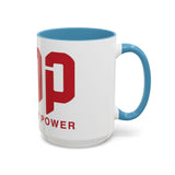 GMP Coffee Mug — Good Money Power Red Accent Ceramic Mug (11/15oz)