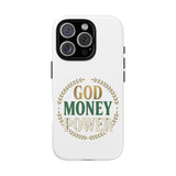 Phone Case — "God Money Power" Inspirational Religious Design