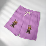 God Money Power Fleece Sweat Shorts — Graphic Casual Lounge Shorts