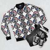 Patriotic Skull Bomber Jacket – American Flag All-Over Print