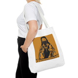 Religious Graphic Tote Bag — "God Money Power" Spiritual Streetwear Tote
