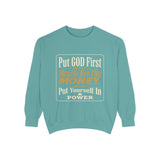 Put God First Hustle For The Money Sweatshirt