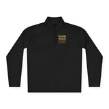 Quarter-Zip Pullover — “Put God First, Hustle for the Money, Buy Yourself in Power” Christian Graphic
