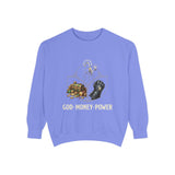God Money Power Sweatshirt — Religious Inspirational Crewneck