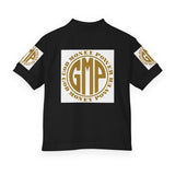Youth Polo Shirt — Gold "GMP" (God Money Power) Emblem