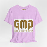 GMP "God Money Power" Graphic Tee — Inspirational Faith & Prosperity Shirt