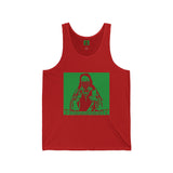 Religious Street Art Tank — Red & Green Madonna Graphic Tank Top