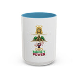 God Money Power Accent Coffee Mug – Inspirational Faith & Wealth Design (11/15oz)