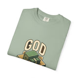 God Power T-Shirt — Faith Graphic Tee with Vintage Tank Illustration
