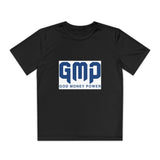 GMP "God Money Power" Youth Tee - Athletic Faith-Based Logo Shirt