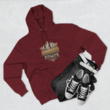 Hoodie — 'God Money Power' Vintage Emblem Fleece Hoodie