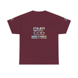 GMP GOD Money Power Tee — Metallic Logo Graphic T-Shirt