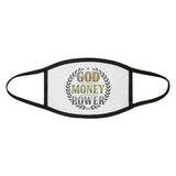 God Money Power Face Mask — Inspirational Faith & Success Cotton Mask