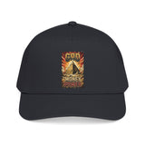 Baseball Cap — "God, Money, Power" Vintage Pyramid Graphic Hat