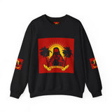 Crewneck Sweatshirt — 'God Most Power' Retro Palm Beach Graphic