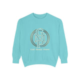 Gold Monogram Logo Sweatshirt — "GMP" Circle Graphic Crewneck