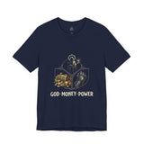 God Money Power Tee — Faith & Prosperity Graphic T-Shirt