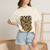 Good Money Power Graphic Tee — GMP 3D Gold Lettering T-Shirt