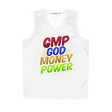 GMP God Money Power Basketball Jersey — Colorful Motivational Sports Tank