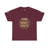 God Money Power Tee — Inspirational Faith & Success Graphic T-Shirt