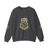God Power Crewneck Sweatshirt – Faith-Inspired Graphic Pullover