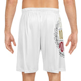 Motivational Basketball Shorts – “Good Money Power” AOP Athletic Shorts