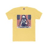 Patriotic Bandana Skull Tee — American Flag Graphic Cotton T-Shirt