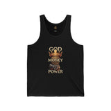 God Money Power Tank Top — Faith & Hustle Graphic Vest
